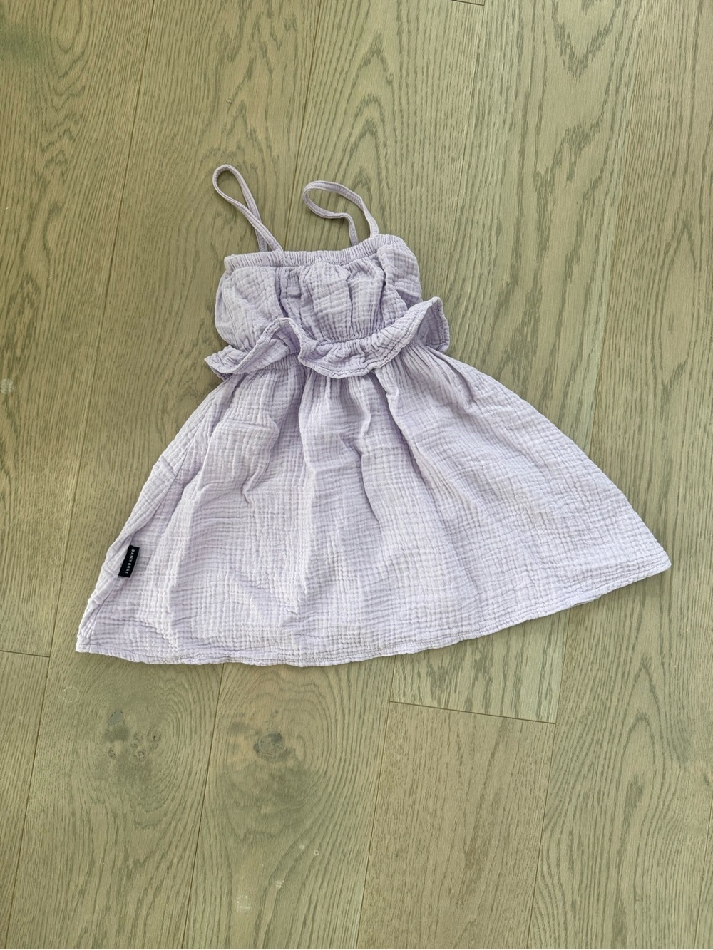 Girls' Light Lavender Gauze Sundress (1-2 years)